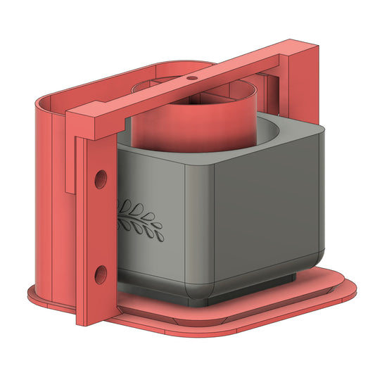 3D-printing STL files to create your own silicone mold. Planter/Сandle container + silicone pouring frame